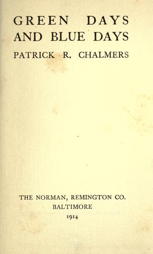 Green days and blue days