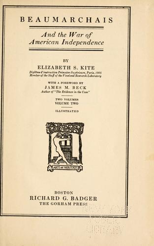 Beaumarchais and the war of American independence