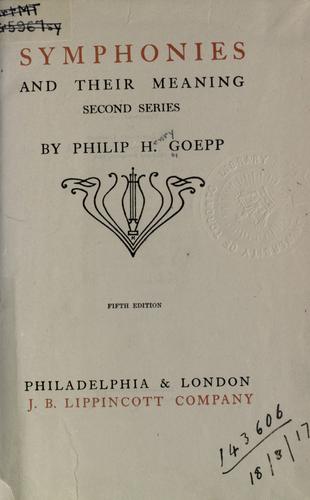 Symphonies and their meaning.