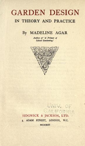 Garden design in theory and practice