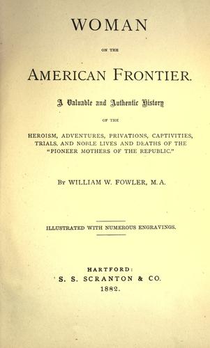 Woman on the American frontier