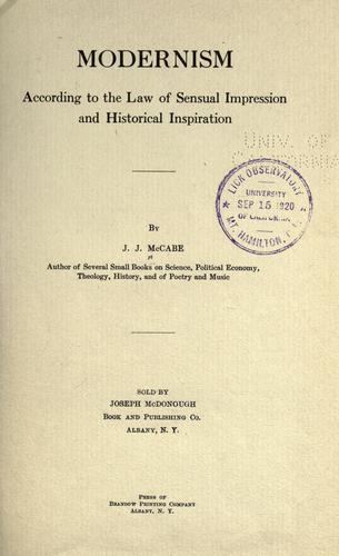 Modernism according to the law of sensual impression and historical inspiration.