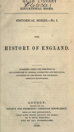 The history of England