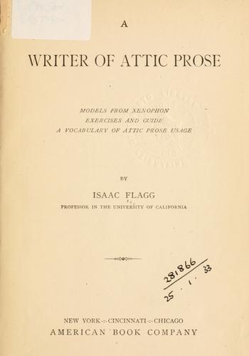 A writer of Attic prose