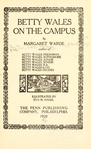 Betty Wales on the campus