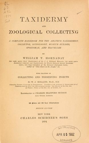 Taxidermy and zoological collecting