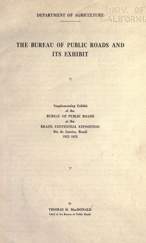 The Bureau of Public Roads and its exhibit.