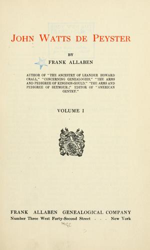 John Watts de Peyster