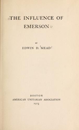 The influence of Emerson.