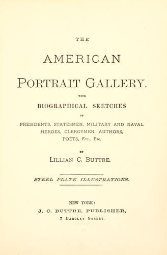 The American portrait gallery.