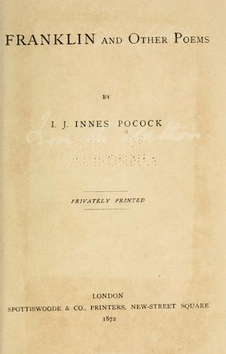 Franklin and other poems