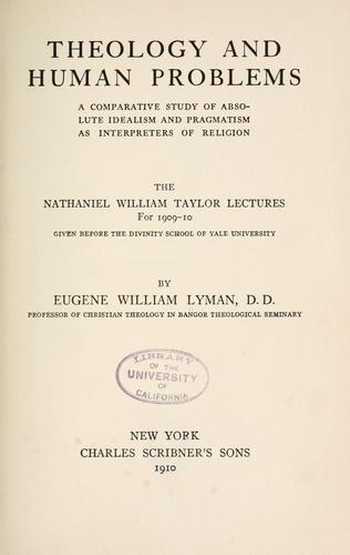 Theology and human problems