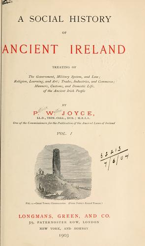 A social history of ancient Ireland