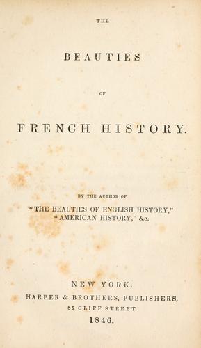The beauties of French history.