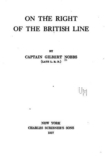 On the right of the British line