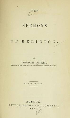 Ten sermons of religion.