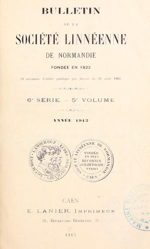 Bulletin de la Société linnéenne de Normandie