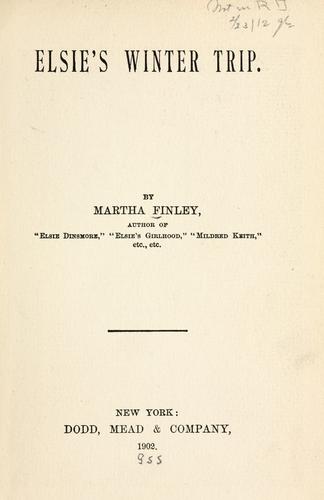 Elsie's winter trip.