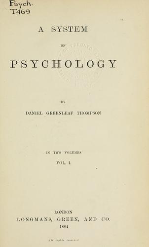 A system of psychology.