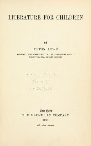 Literature for children