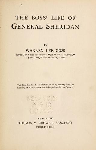 The boys' life of General Sheridan