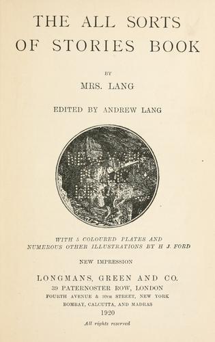 The all sorts of stories book