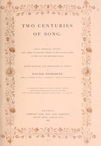 Two centuries of song