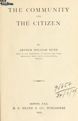 The community and the citizen.