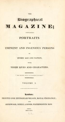 The Biographical magazine