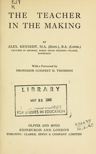 The teacher in the making