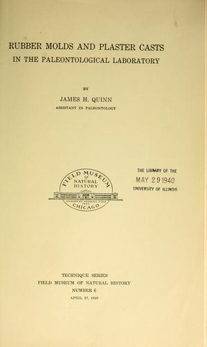 Rubber molds and plaster casts in the paleontological laboratory
