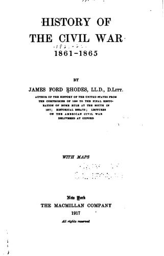 History of the Civil war, 1861-1865