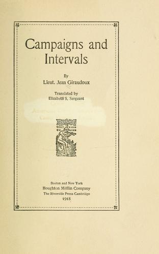 Campaigns and intervals