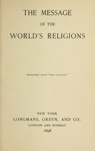 The message of the world's religions.