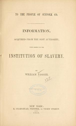 To the people of Suffolk Co.