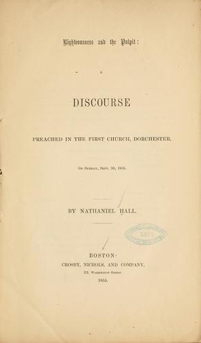 Righteousness and the pulpit