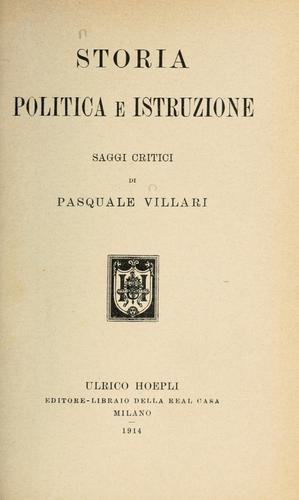 Storia, politica e istruzione