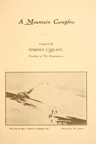 A mountain campfire ...