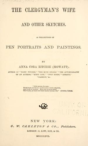 The clergyman's wife