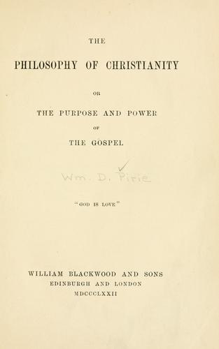 The philosophy of Christianity