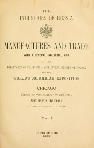 The industries of Russia ...