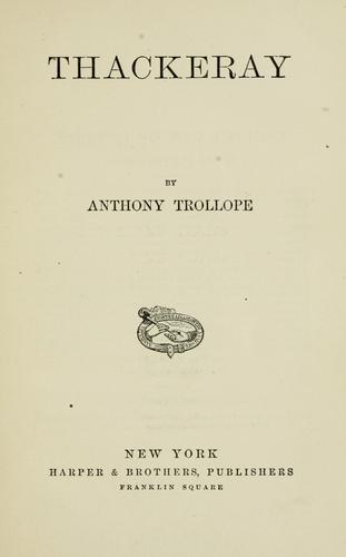 Thackeray