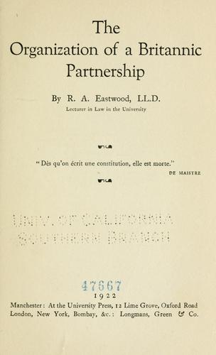 The organization of a Britannic partnership