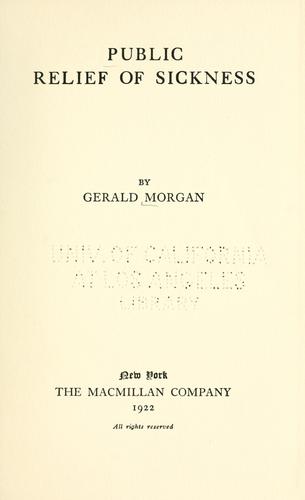 Public relief of sickness