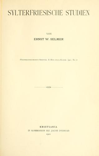 Sylterfriesische Studien.
