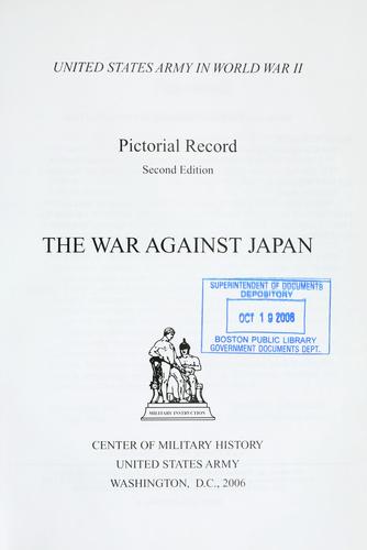 The war against Japan