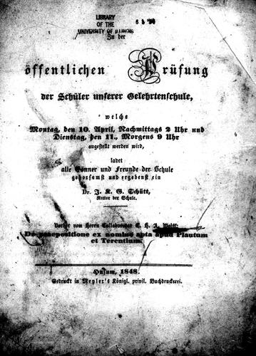 De praepositione ex nomine apta apud Plautum et Terentium