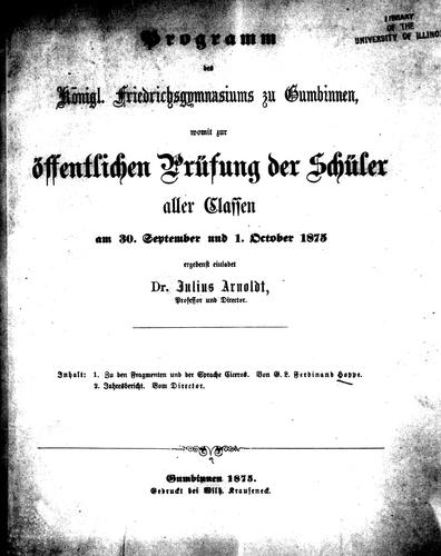 Zu Fragmenten und der Sprache Ciceros