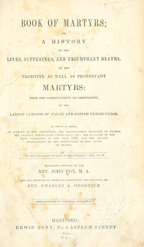 Book of martyrs