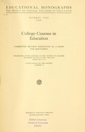 College course in education